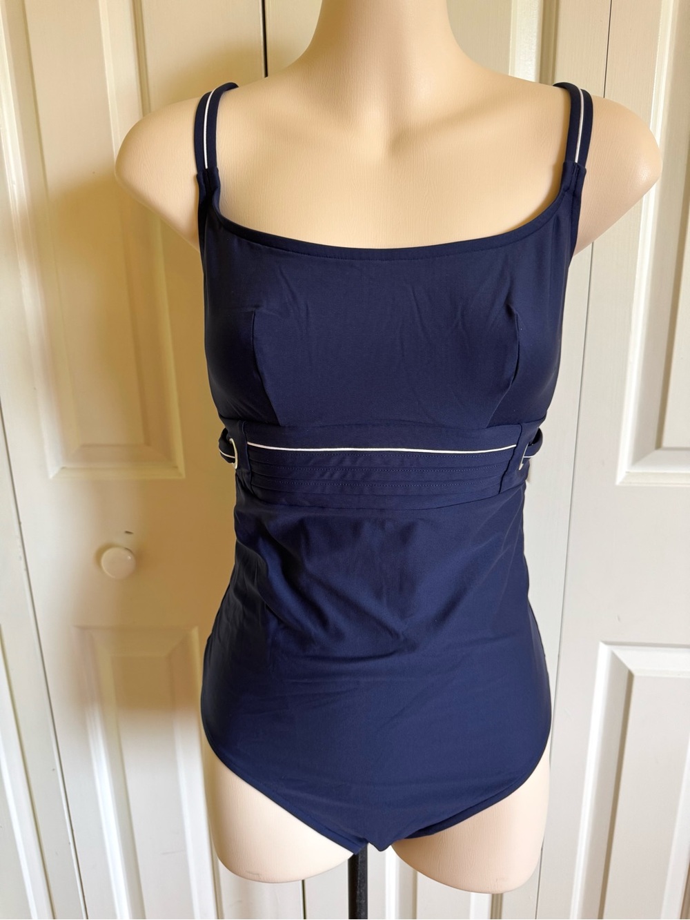 LISE CHARMEL Navy One Piece Swimsuit S-M EUC